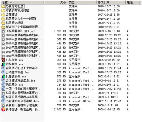 企業(yè)合理避稅相關(guān)資料圖片列表