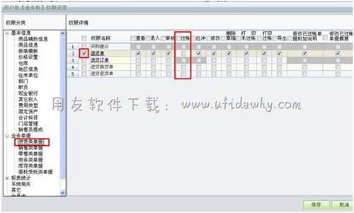 用友T1進貨單單據(jù)授權界面操作圖示