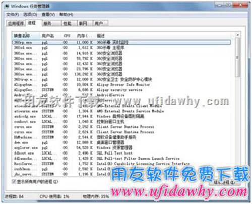 任務管理器中找到IE進程圖示