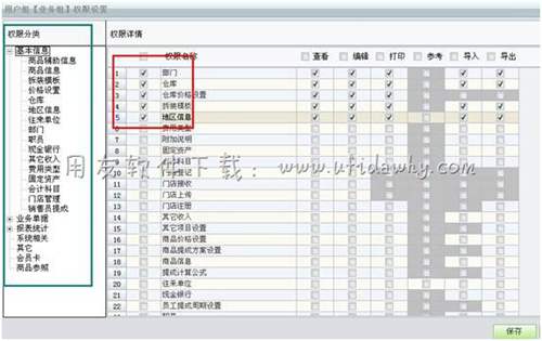 用友T1用友戶細節(jié)權限設置圖示