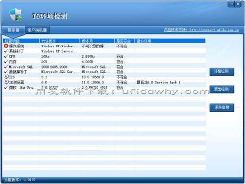 用友T6企業(yè)管理軟件環(huán)境檢測通不過？操作系統(tǒng)不符合？