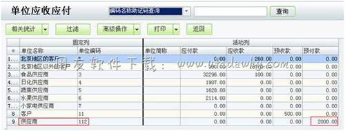 單位應收應付查詢操作圖示