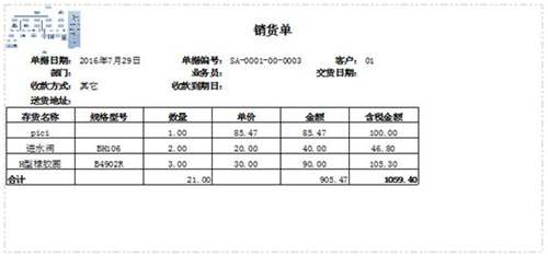 暢捷通T+12.1打印模板如何增加合計行