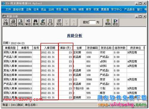 用友T3怎么查看存貨在倉(cāng)庫(kù)入庫(kù)了多長(zhǎng)時(shí)間？ 用友T3 第2張