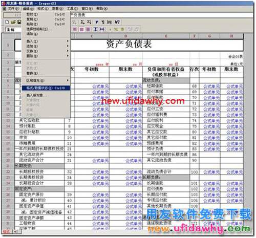 用友T3財(cái)務(wù)報(bào)表模板中沒(méi)有“格式”“數(shù)據(jù)”字樣？ 用友T3 第4張