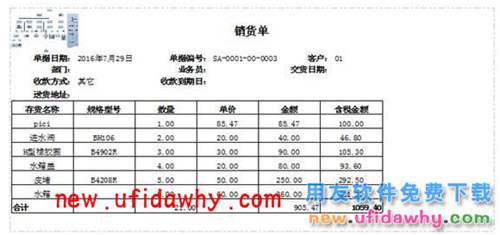 用友暢捷通T+打印模板如何增加合計行的圖文操作教程 T+產(chǎn)品 第8張