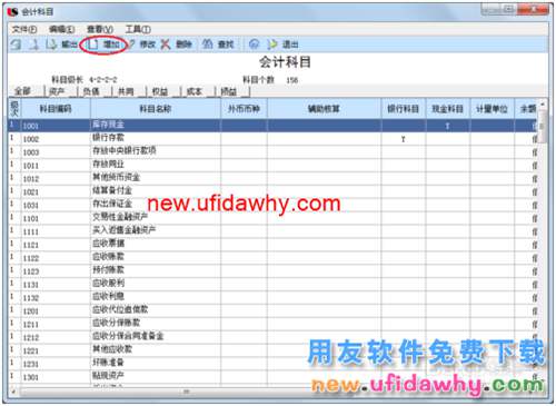 用友U8操作教程：[21]增加會計科目